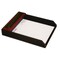 Dacasso Rosewood & Leather Letter Tray AG-8001 - alternate 1